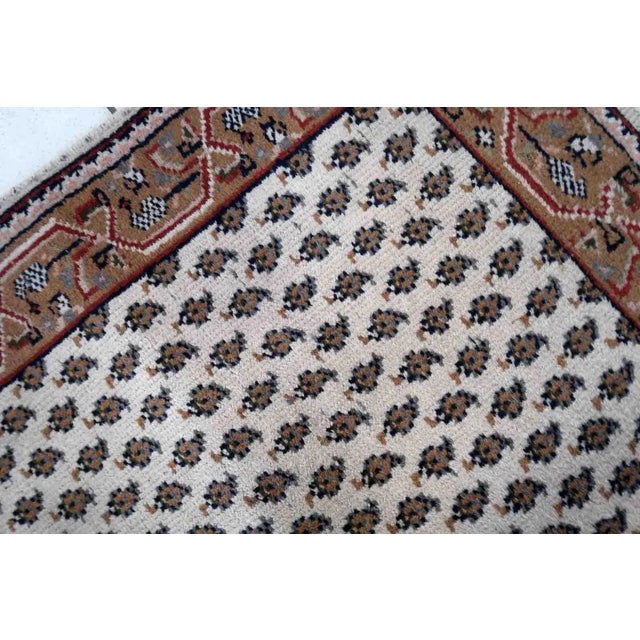 1970s Handmade Vintage Indian Seraband Rug 2.3' X 4.6' For Sale - Image 10 of 12