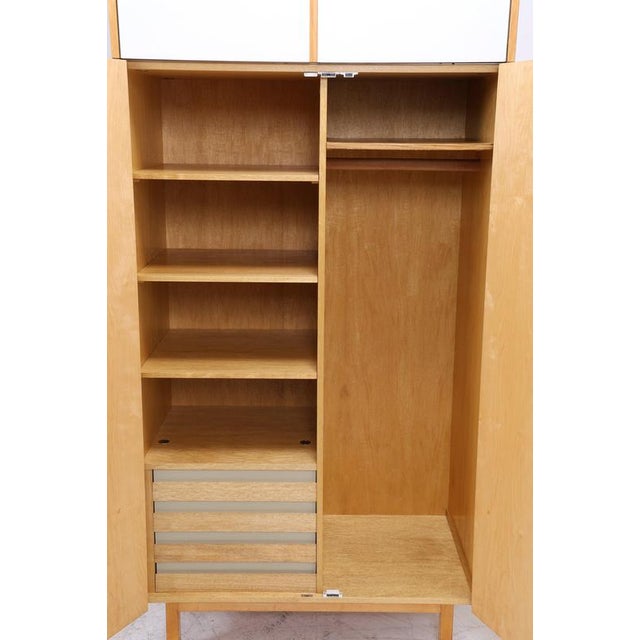 Wood Vintage Wardrobe in Birch from Hellerau, 1960s For Sale - Image 7 of 17