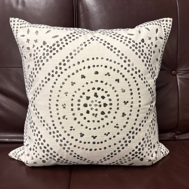 White Serena & Lily Camille Diamond Medallion Pillow For Sale - Image 8 of 12