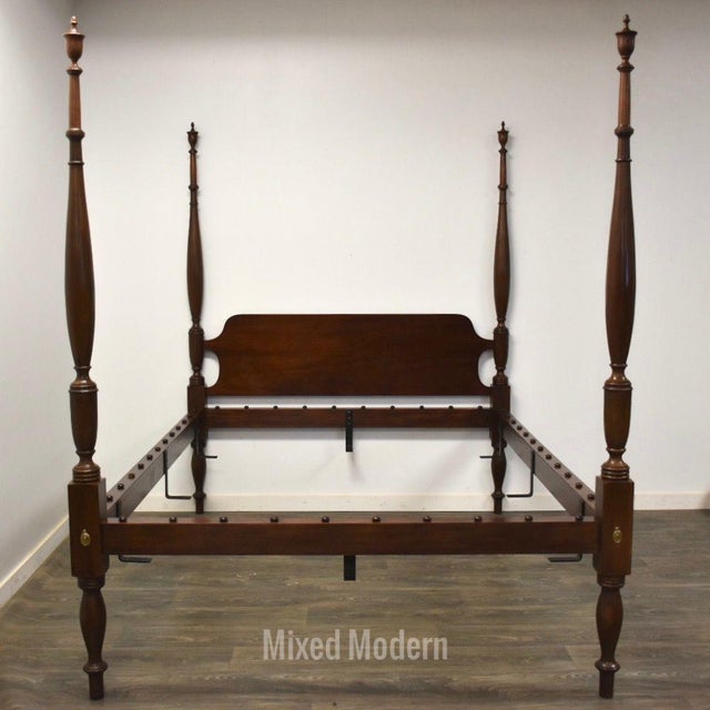 Henkel Harris Solid Mahogany Queen Bed Chairish