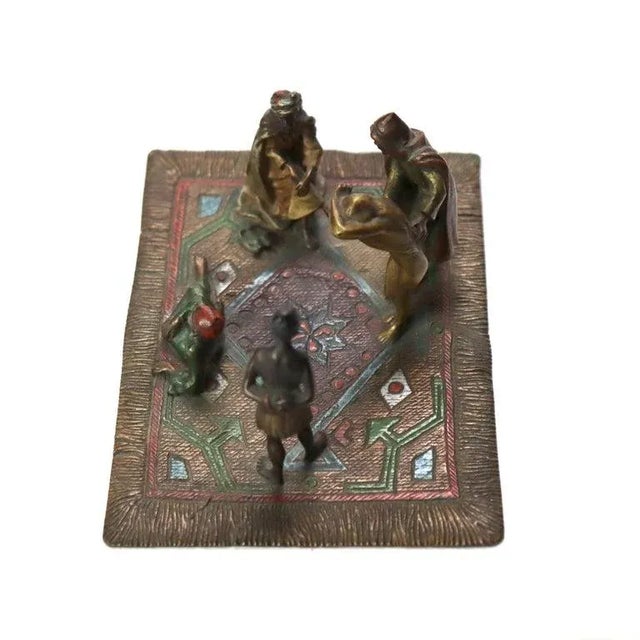 Antique Franz Bergman Cold Painted Bronze Figural Group Unsigned C1910 For Sale - Image 4 of 10