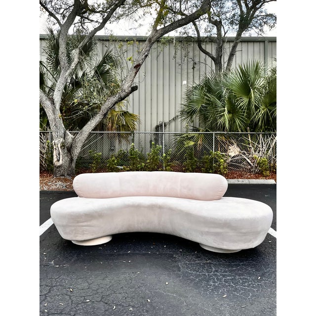 Mid-Century Modern Vintage Serpentine Cloud Sofa | by Vladimir Kagan for Directional For Sale - Image 3 of 18