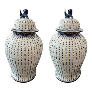 Large Chinoiserie Jars For Sale