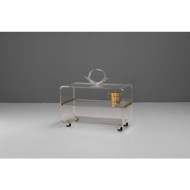 Mid-Century Modern Vintage Drinks Trolley by David Lange, 1970s For Sale - Image 3 of 10