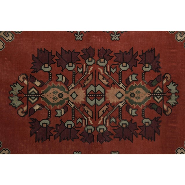 Textile 1960s Handknotted Moroccan Red Pile Rug 6'2'' X 9'2'' For Sale - Image 7 of 13