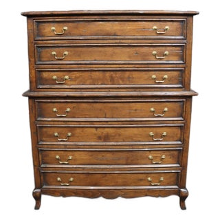 Guy Chaddock Melrose Collection French Country Cherry High Chest For Sale