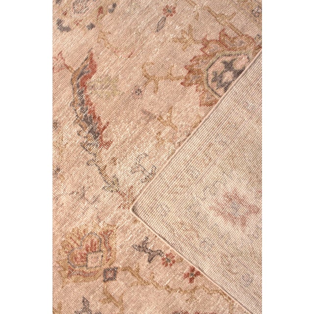 Rug & Kilim’s Oversized Traditional Floral Scroll Rug in Rose Gold, 12x18 For Sale In New York - Image 6 of 7