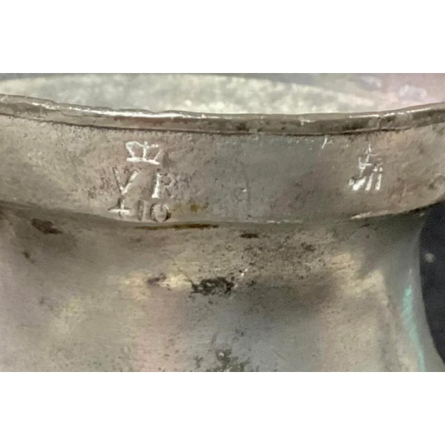 Metal Set of Four Yates & Birch English Pewter Graduated Pitchers For Sale - Image 7 of 10