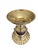Vintage Solid Brass Swag Tassel Altar Pillar Candle Holder For Sale - Image 12 of 12