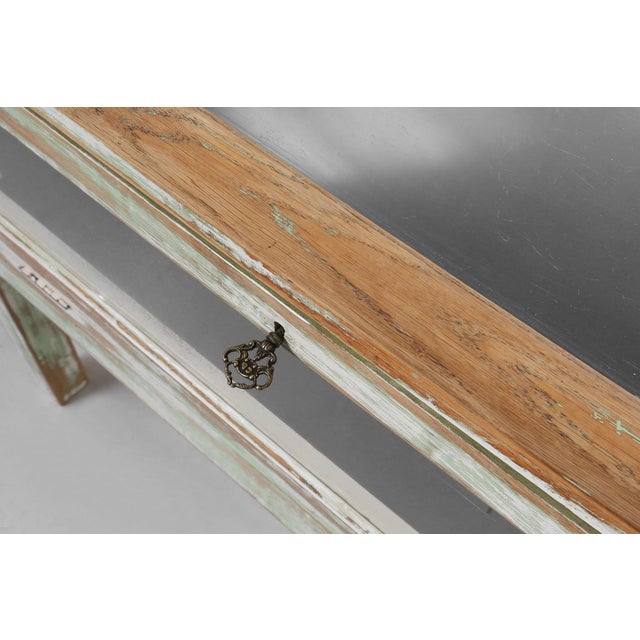 Large Antique Rustic Oak Display Case, 1890s For Sale - Image 13 of 18