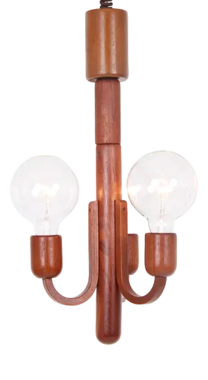 Danish Teak Pendant Lamp from Domus, 1970s