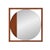 The Dirken Wooden Framed Mirror is a striking blend of modern geometry and warm, organic texture. Set within a square...