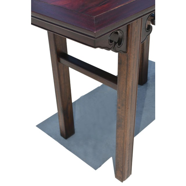 Chinese Antique Wine Console Table Solid Wood Single Board Elegant Ming For Sale - Image 11 of 18