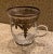 Arte Italia Vetro Silver Cup for Tea, Coffee or Expresso. Silver Trim. Made in Italy