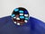 Glass Baccarat Crystal Cobalt Blue Oceanie Kaleidoscope Stopper Sculpture Vase For Sale - Image 7 of 18