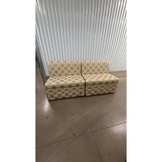 Transitional 1980s Three Piece Modular Kitchen Banquette With Storage For Sale - Image 3 of 4