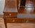 Traditional 1930s English Regency Mahogany Inlaid & Leather Top Carlton Writing Desk For Sale - Image 3 of 17