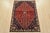 Tribal Abadeh Rug 3’5” X 4’10” Red Wool Vintage Tribal Hand-Knotted Carpet For Sale - Image 3 of 12
