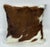 2020s 18x18 Tri-Color Premium Long-Haired Colombian Cowhide Pillow Cover – Handcrafted by Pablo Sota Designs For Sale - Image 5 of 11
