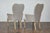 Pair of French Midcentury Armchairs with Linen Upholstery, Curved Tapered Legs For Sale - Image 10 of 12