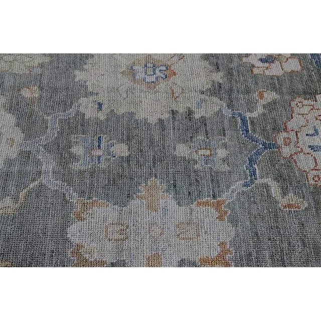 Handwoven Persian Oushak Area Rug 13’4″ X 19’3″ For Sale - Image 10 of 13