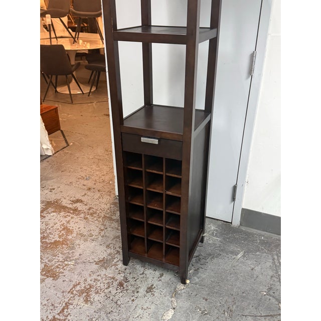 Crate & Barrel Madison Wine Tower For Sale - Image 9 of 12