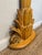 Tan Vintage Hollywood Regency Carved Wood Palm Tree Floor Lamp For Sale - Image 8 of 9