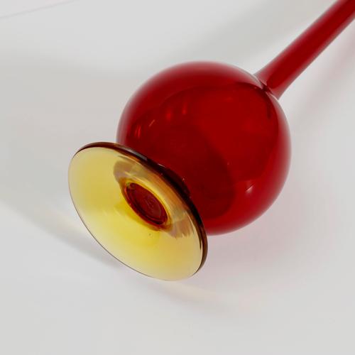 Gold Hand-Blown Murano Glass Pencil Vase by Carlo Moretti, Italy, 1970s For Sale - Image 8 of 10