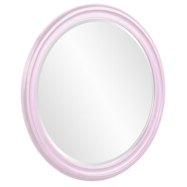 The George Mirror features our bold glossy lilac purple lacquer finish. The Round frame is made from wood and is accented...