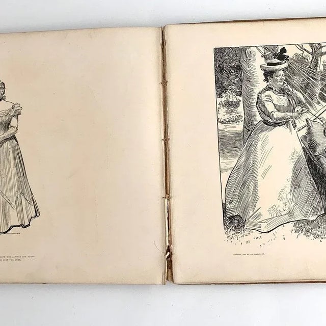 Paper 1900 First Edition Americans Drawn By C.D. Gibson For Sale - Image 7 of 10