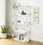 Modern Pasargad Home Mira Modern Glass Etagere Bookcase With Gold Accents & Acrylic Frame For Sale - Image 3 of 8