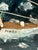 Vintage New England ship in a bottle, obviously lovingly hand made and a wonderful piece of Americana or folk art.