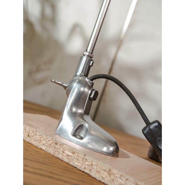 1950s Two-Arm Articulated Sewing Machine Lamp from Pfaff, Germany, 1950s For Sale - Image 5 of 16