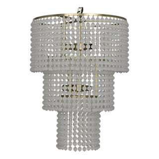 NOIR Fatima Chandelier, Antique Brass For Sale