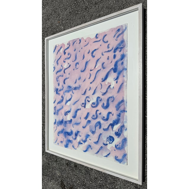 Abstract Large Abstract Watercolor/Signed and Dated '93 For Sale - Image 3 of 8