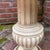 Stone Vintage Hollywood Regency Faux-Marble Scalloped Side Table For Sale - Image 7 of 9