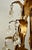 Mid 20th Century Hollywood Regency Gilt Tole Leaf & Crystal 5-Light Chandelier For Sale - Image 11 of 12