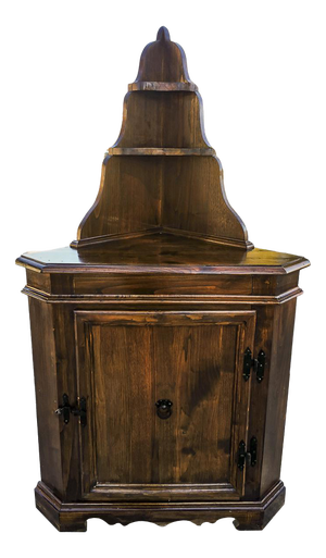 Fir Wood Corner Cupboard, Italy, 1960