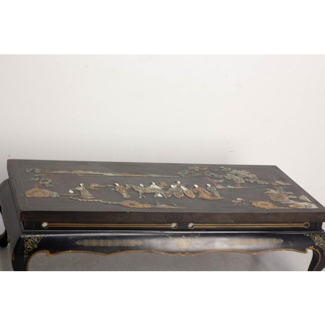 Vintage Chinese Lacquered Coffee Table, 1950s For Sale - Image 6 of 10