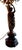 Black Pair French Neoclassical Bronze, Dor'e Bronze & Belgique Noir Candelabra, Now Electrified, Ca. 1870 For Sale - Image 8 of 14