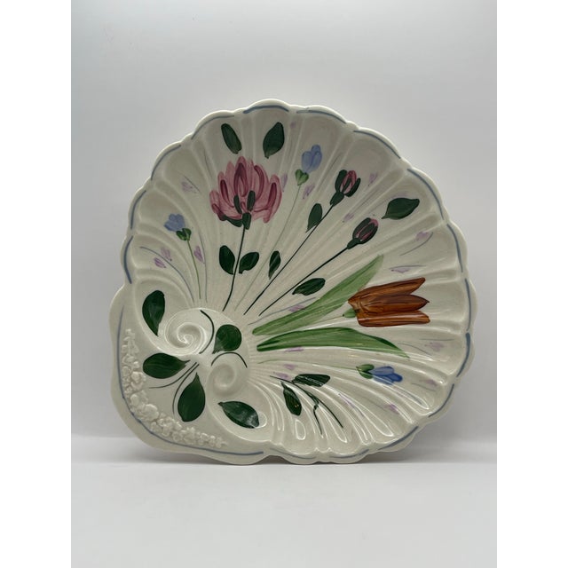 Mid 20th Century Vintage Blue Ridge China Seashell Bowl For Sale - Image 5 of 7