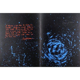 Otto Piene, The Universe, Original Hand Signed Color Lithograph, 1979 For Sale