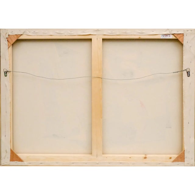 Abstract Mid-Century Modern Original Painting For Sale - Image 4 of 4