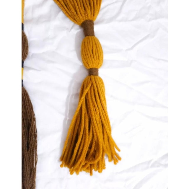 1970s Vintage German Wool Wall Tapestry, 1970s For Sale - Image 5 of 6