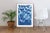 This is an exclusive handprinted unique cyanotype that takes its inspiration from the mid-century modern shapes. It's made...