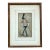 Antique Cavalry Officer Illustration in Wood Frame For Sale