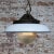 Industrial White Enamel and Cast Iron Holophane Glass Pendant Light, 1950s For Sale - Image 6 of 8