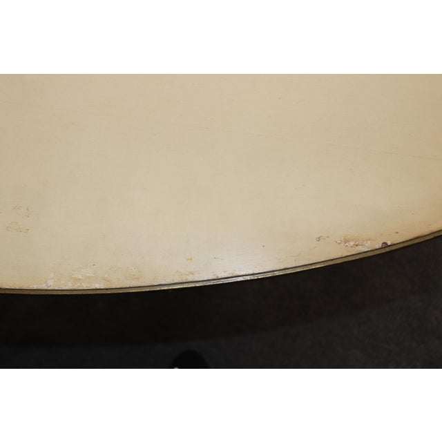 Wood 1940's Maison Jansen Louis XVI Directiore Style Painted Flip Top Console Table For Sale - Image 7 of 13