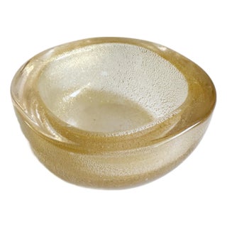 Elsa Peretti Gold Fleck Murano Glass Bowl For Sale