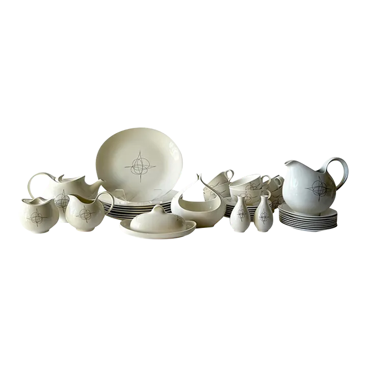 1950s Eva Zeisel Hallcraft Fantasy 40 Piece Service for Eight